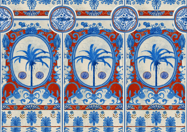 MindTheGap THE VILLA Mural Red SUNDANCE VILLA Wallpaper