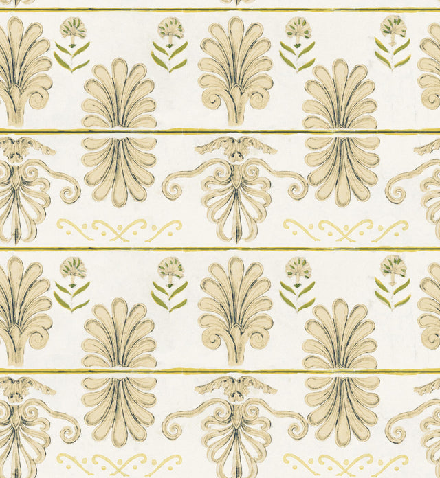 MindTheGap MYKONOS VILLA MOTIF Taupe SUNDANCE VILLA Wallpaper