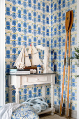 MindTheGap MYKONOS VILLA MOTIF White Sand SUNDANCE VILLA Wallpaper