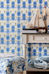 MindTheGap MYKONOS VILLA MOTIF White Sand SUNDANCE VILLA Wallpaper