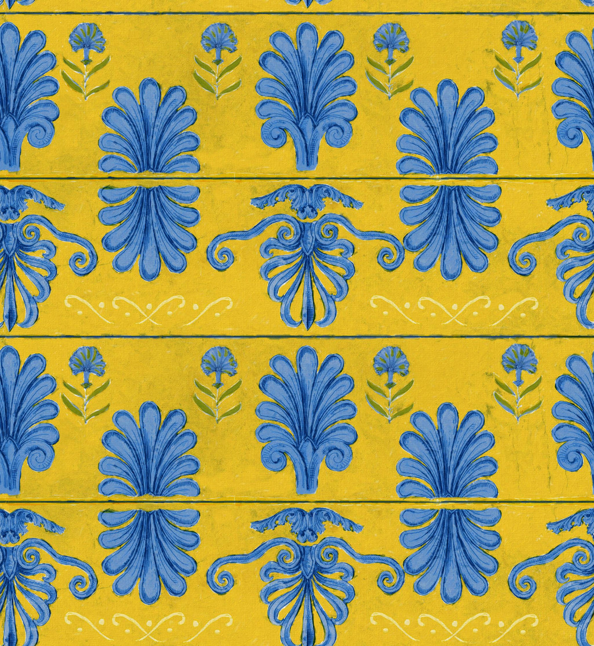 MindTheGap MYKONOS VILLA MOTIF Lemon SUNDANCE VILLA Wallpaper