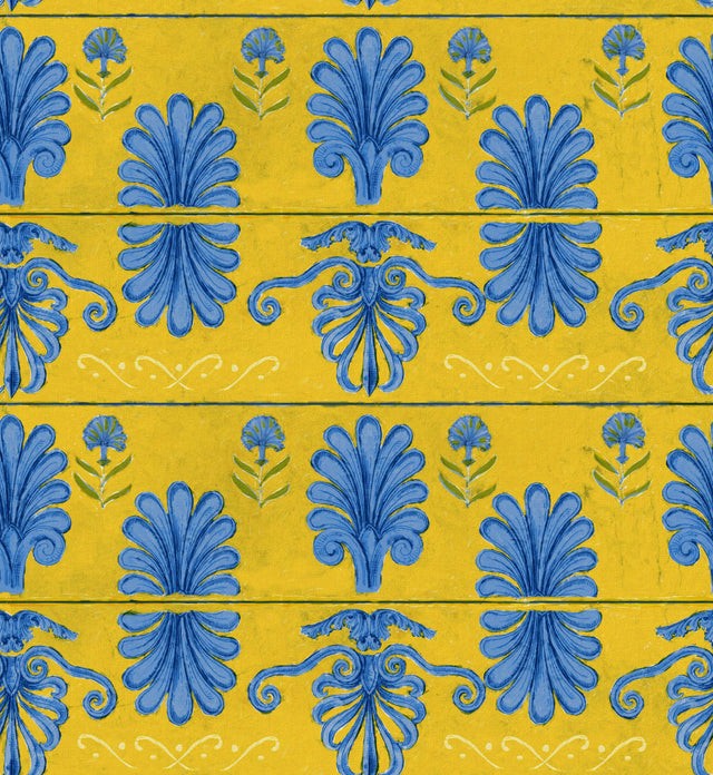 MindTheGap MYKONOS VILLA MOTIF Lemon SUNDANCE VILLA Wallpaper