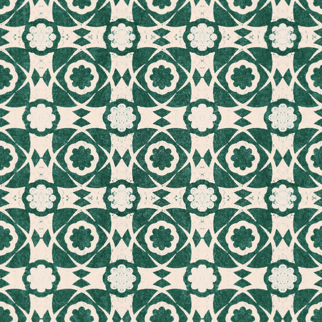 MindTheGap AEGEAN TILES Ultramarine Green SUNDANCE VILLA Wallpaper