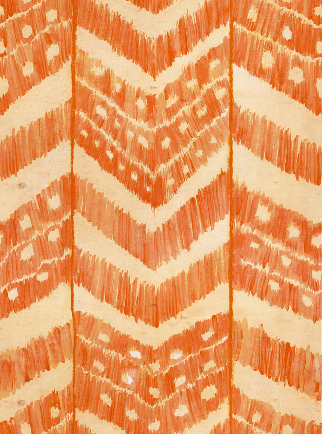 MindTheGap TURKISH IKAT Tangerine SUNDANCE VILLA Wallpaper