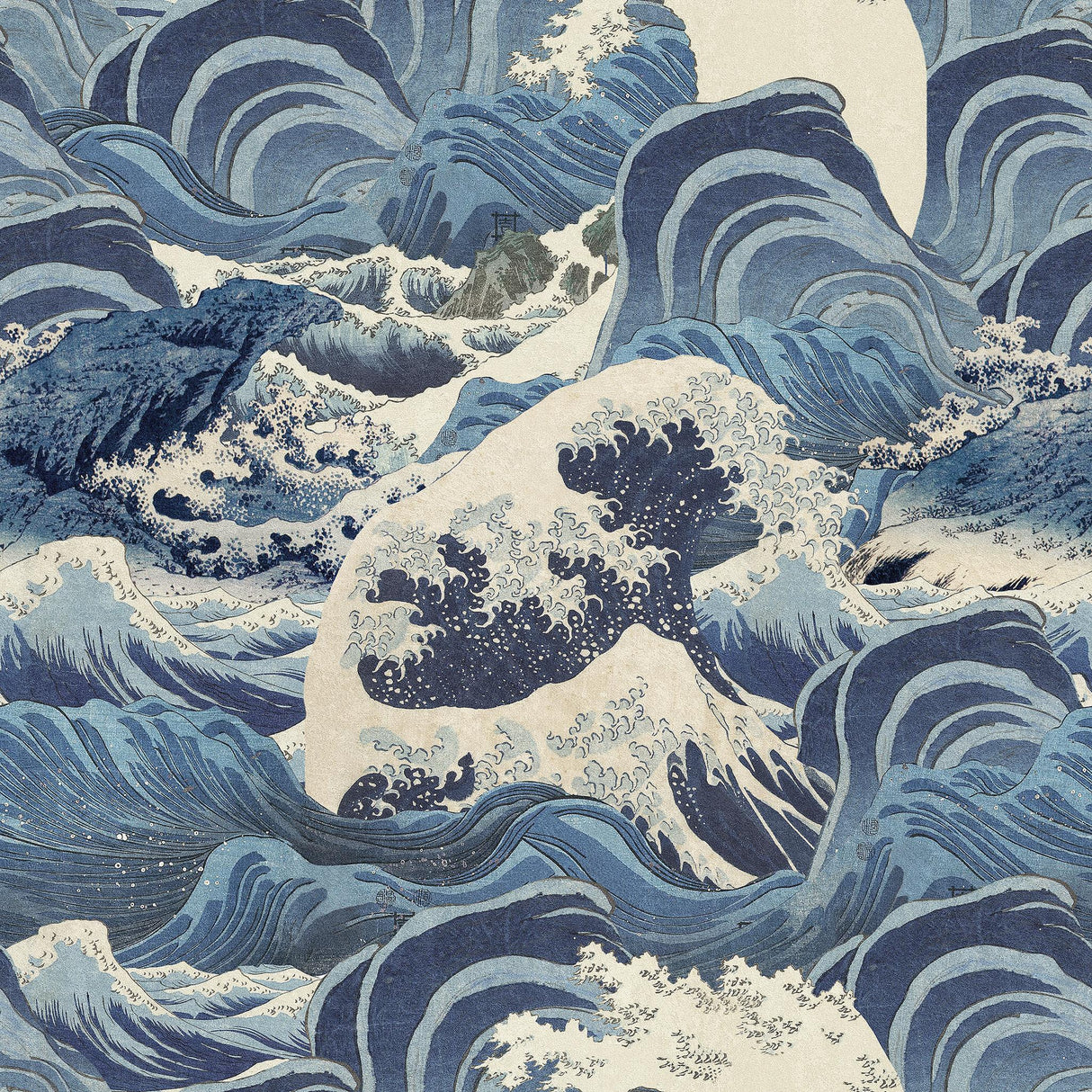 MindTheGap SEA WAVES Light Blue SUNDANCE VILLA Wallpaper