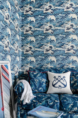 MindTheGap SEA WAVES Light Blue SUNDANCE VILLA Wallpaper