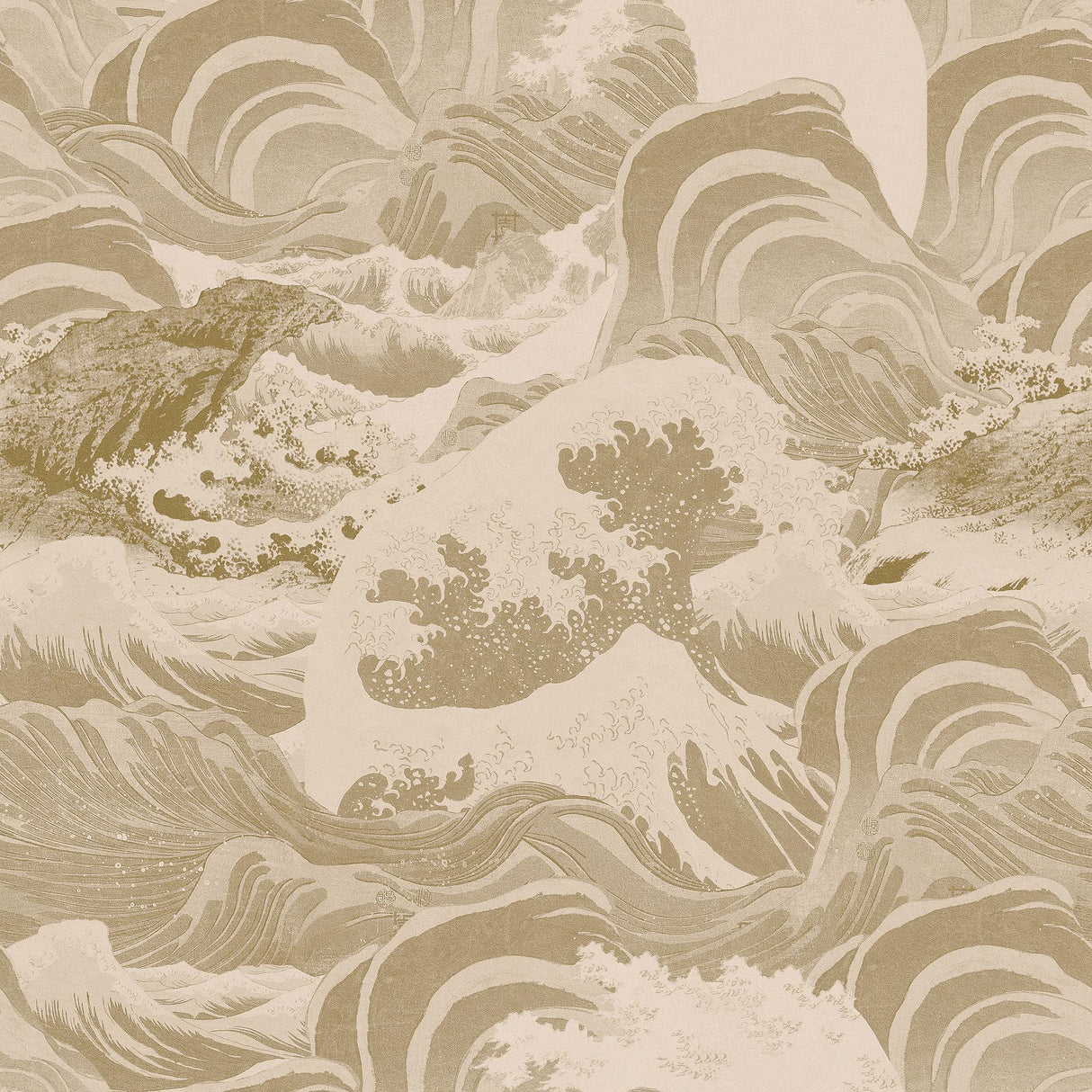 MindTheGap SEA WAVES Taupe SUNDANCE VILLA Wallpaper