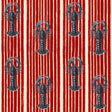 MindTheGap MEDITERRANEAN LOBSTERS Red SUNDANCE VILLA Wallpaper