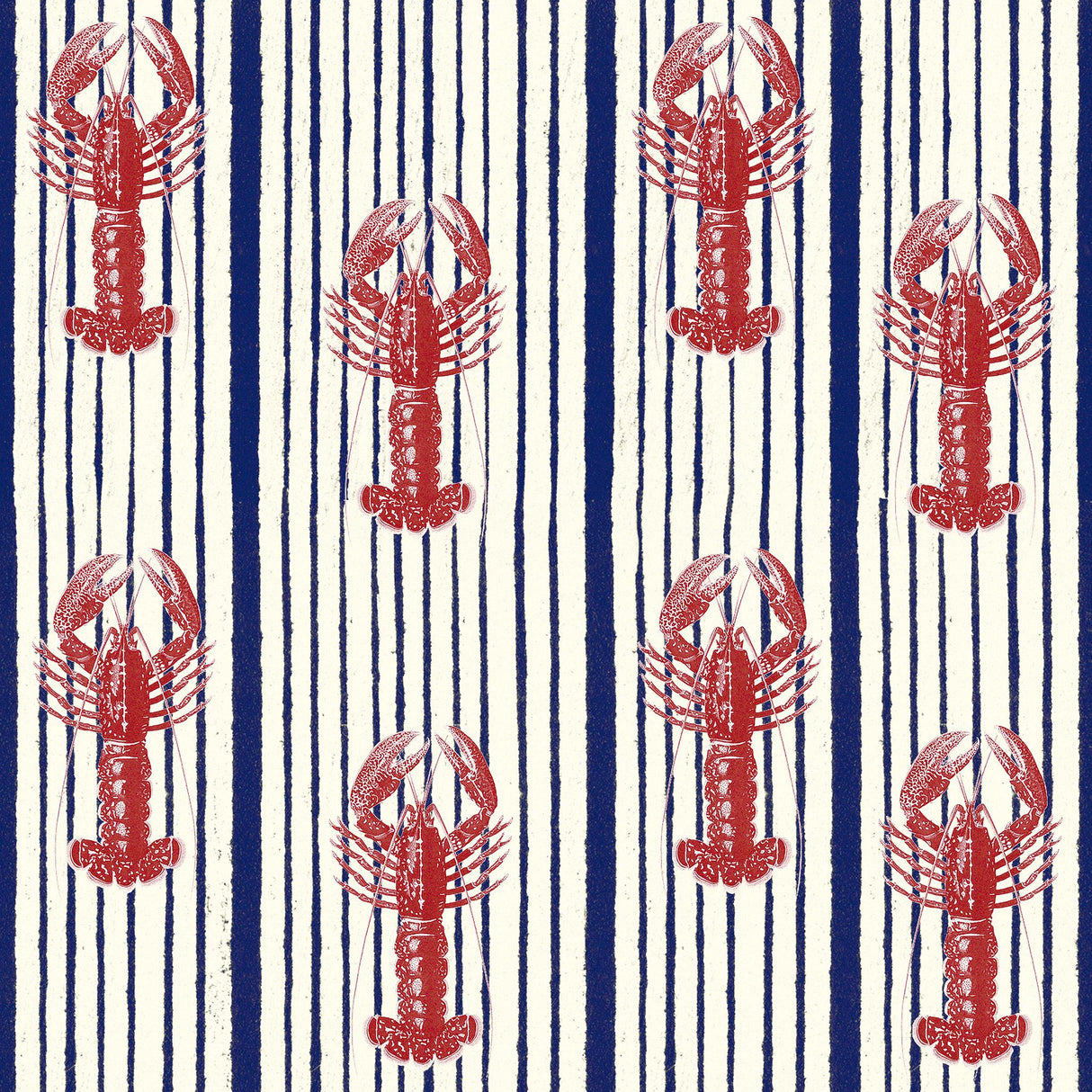 MindTheGap MEDITERRANEAN LOBSTERS White SUNDANCE VILLA Wallpaper
