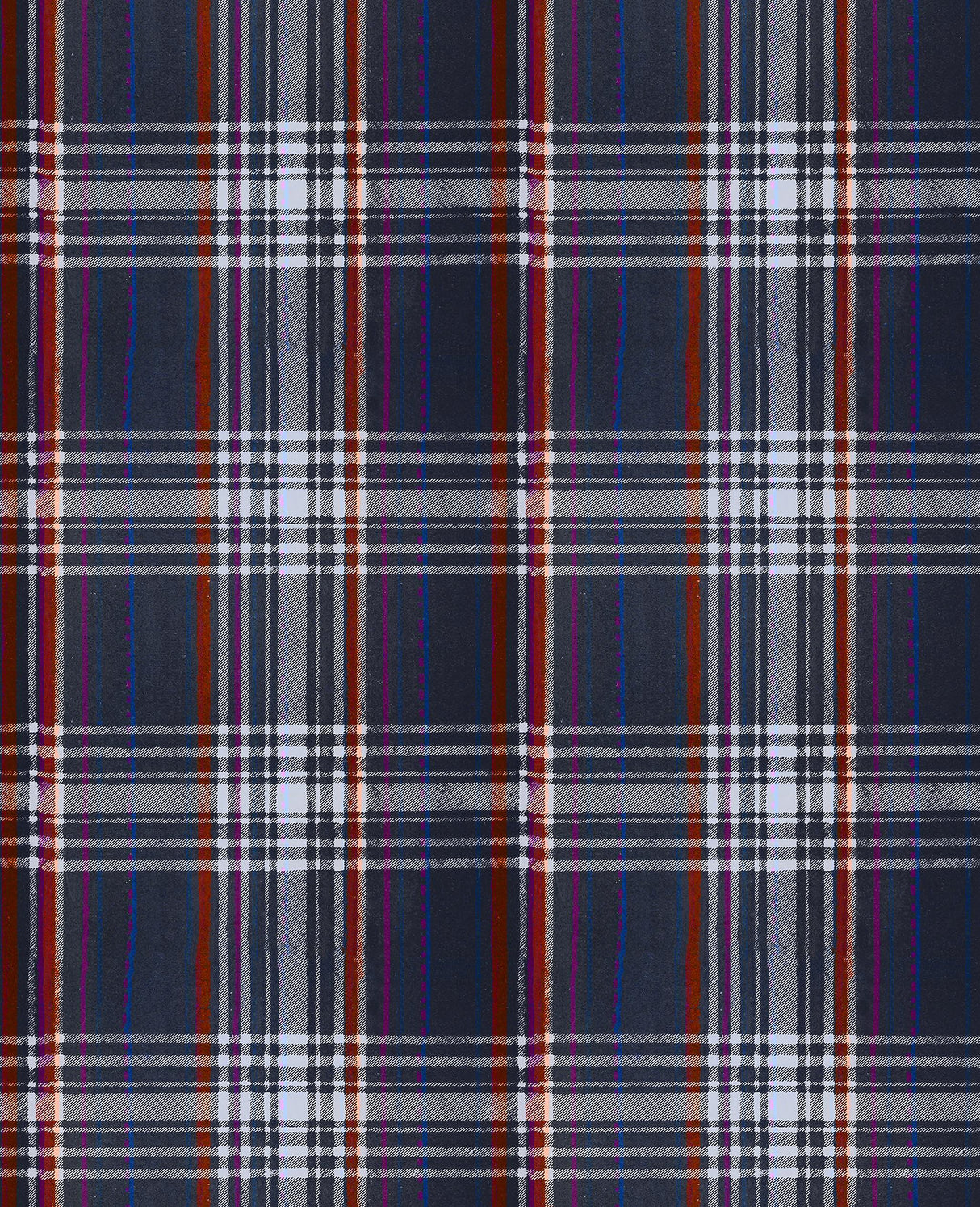 MindTheGap SEAPORT PLAID Navy Blue SUNDANCE VILLA Wallpaper