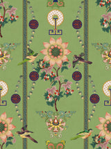 MindTheGap LIN YUAN Absinthe Green Chinese Garden Wallpaper