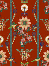 MindTheGap LIN YUAN Chinese Red Chinese Garden Wallpaper