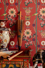 MindTheGap LIN YUAN Chinese Red Chinese Garden Wallpaper