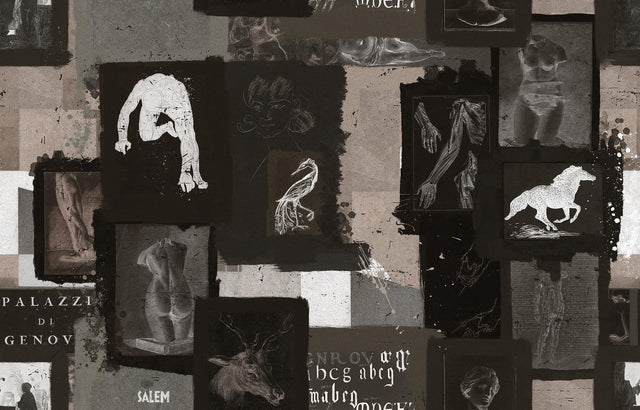 MindTheGap THE STUDIO Dark The Artist's House Wallpaper