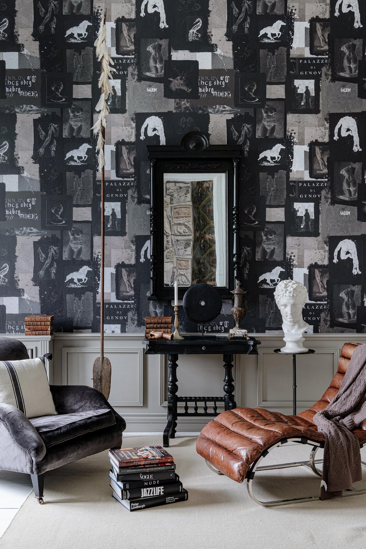 MindTheGap THE STUDIO Dark The Artist's House Wallpaper