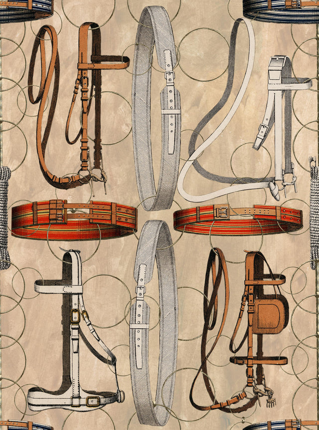 MindTheGap EQUESTRIAN EQUIPMENT Light The Derby Wallpaper
