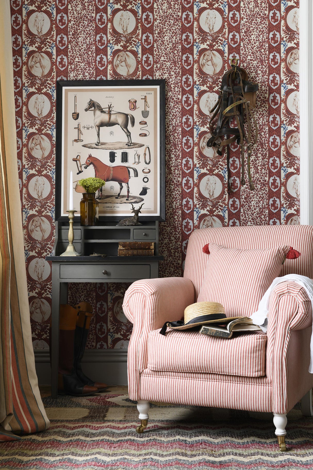 MindTheGap THE COMPETITION PANEL Red The Derby Wallpaper