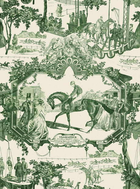 MindTheGap GRAND PRIX Green The Derby Wallpaper