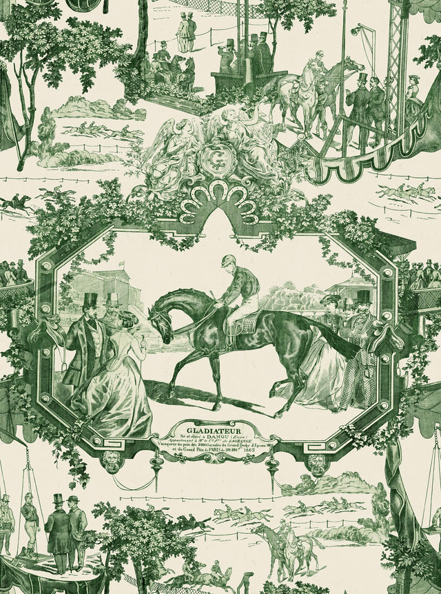 MindTheGap GRAND PRIX Green The Derby Wallpaper