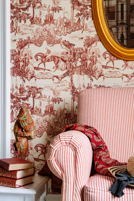 MindTheGap GRAND PRIX Smokey Red The Derby Wallpaper