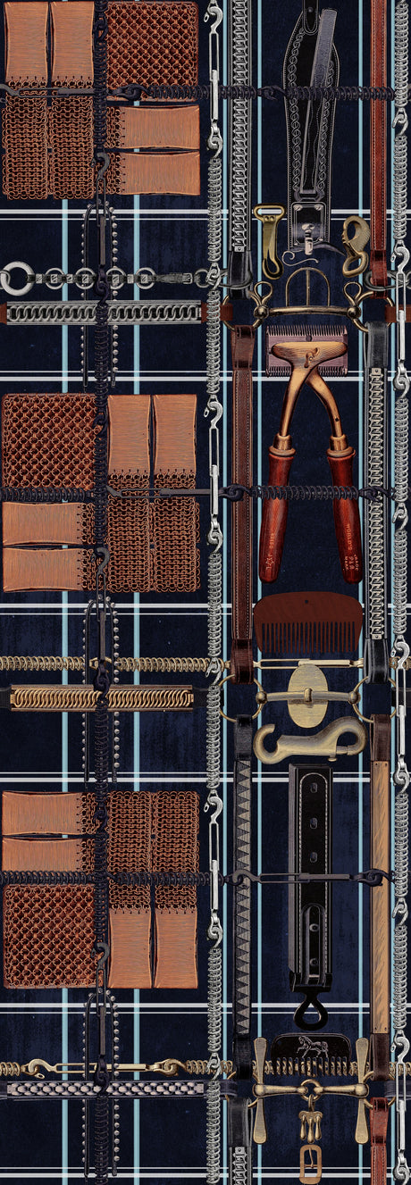 MindTheGap HARNESSMAKER'S ATELIER Dark The Derby Wallpaper