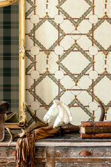 MindTheGap DECORATIVE HARNESS Taupe The Derby Wallpaper