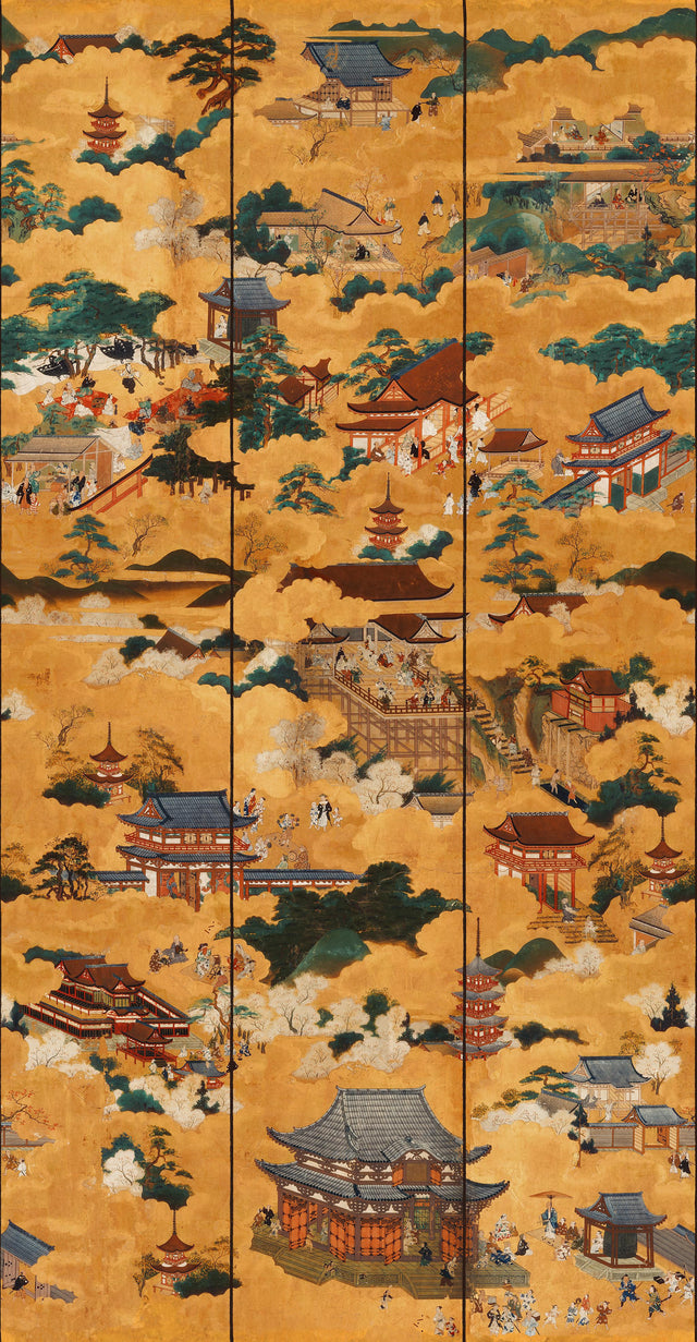 MindTheGap FLOATING WORLD Golden The Curator's Cabinet Wallpaper