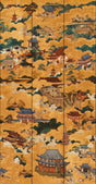 MindTheGap FLOATING WORLD Golden The Curator's Cabinet Wallpaper