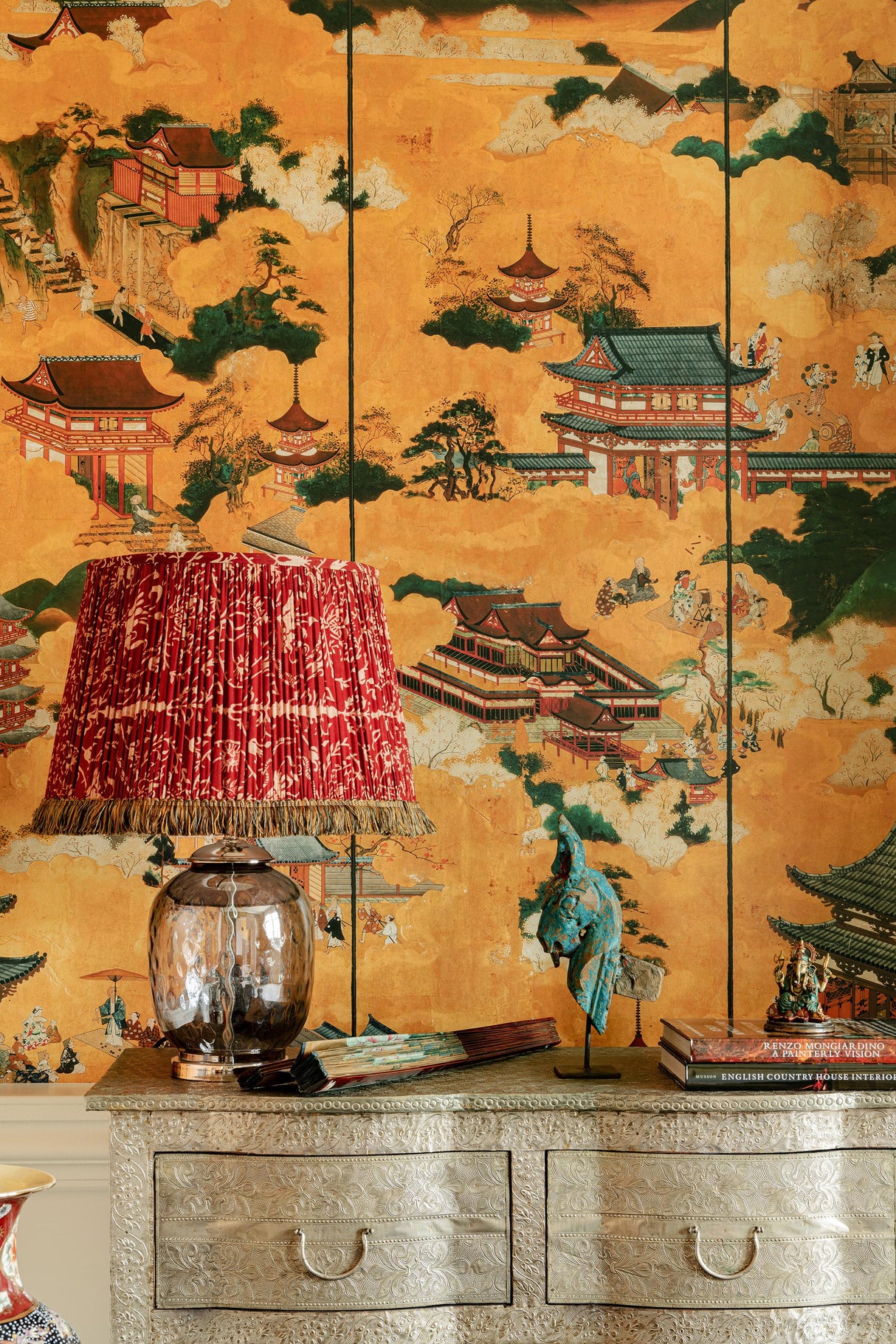 MindTheGap FLOATING WORLD Golden The Curator's Cabinet Wallpaper