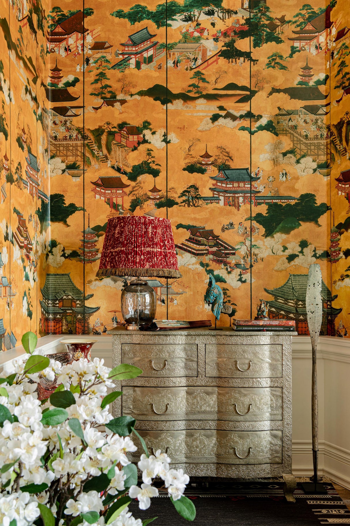 MindTheGap FLOATING WORLD Golden The Curator's Cabinet Wallpaper