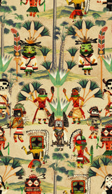 MindTheGap HOPI SPIRIT Taupe The Curator's Cabinet Wallpaper
