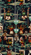 MindTheGap HOPI SPIRIT Anthracite The Curator's Cabinet Wallpaper
