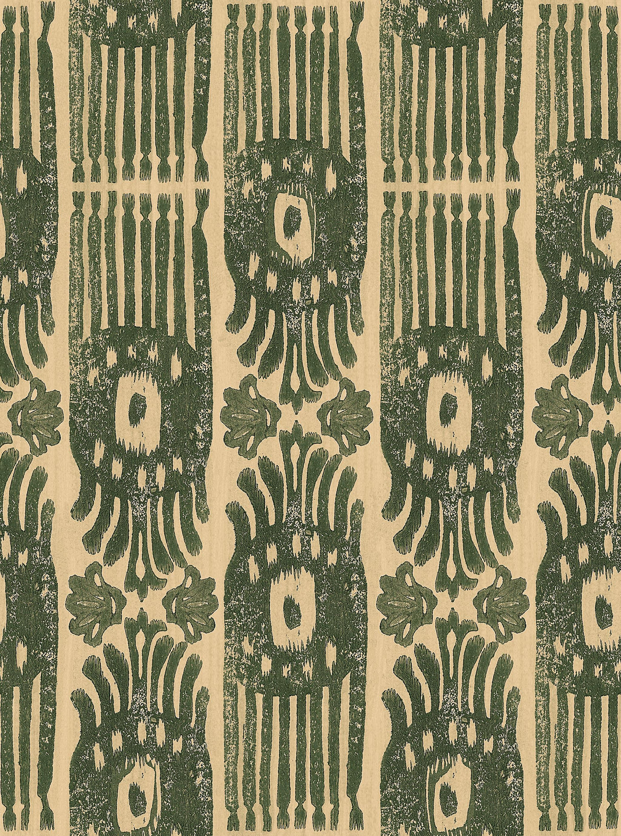 MindTheGap TRIBAL IKAT Myrtle The Curator's Cabinet Wallpaper