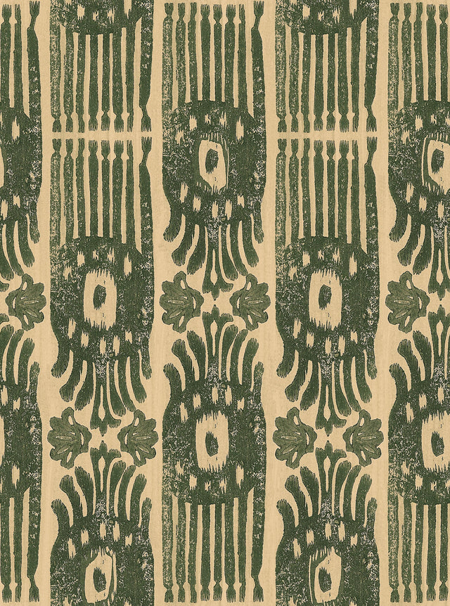 MindTheGap TRIBAL IKAT Myrtle The Curator's Cabinet Wallpaper