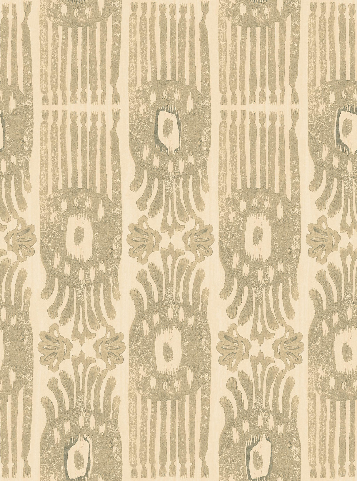 MindTheGap TRIBAL IKAT Angora The Curator's Cabinet Wallpaper