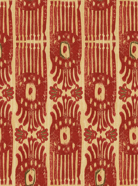 MindTheGap TRIBAL IKAT Lava Red The Curator's Cabinet Wallpaper