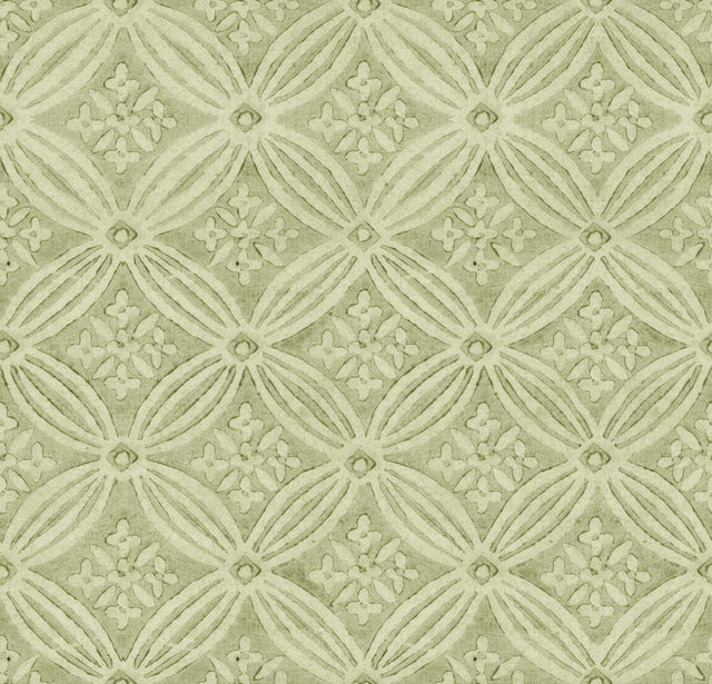 MindTheGap KALAMKARI Jade The Curator's Cabinet Wallpaper