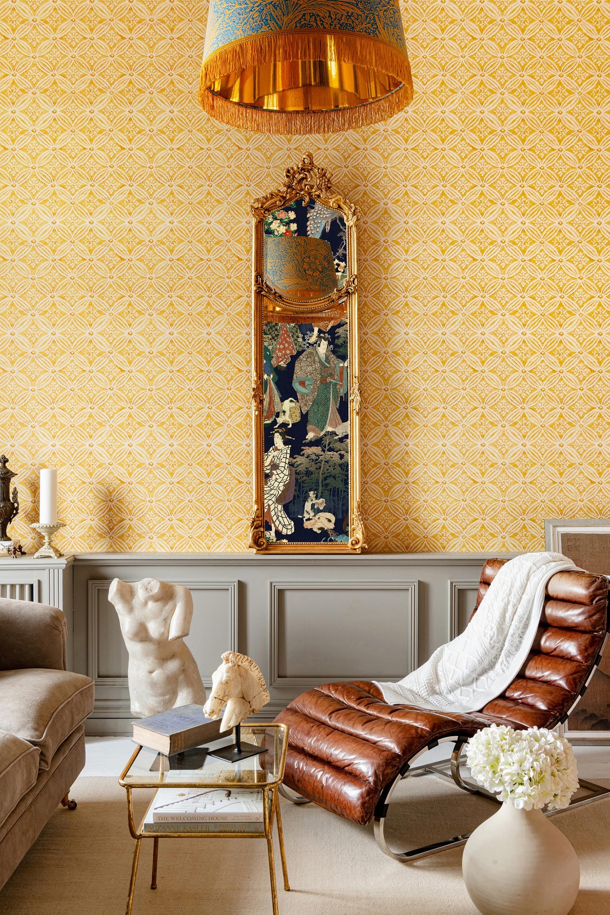 MindTheGap KALAMKARI Citrus The Curator's Cabinet Wallpaper