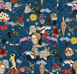 MindTheGap ILLUSIONARY DAYTIME Blue WOODSTOCK Wallpaper