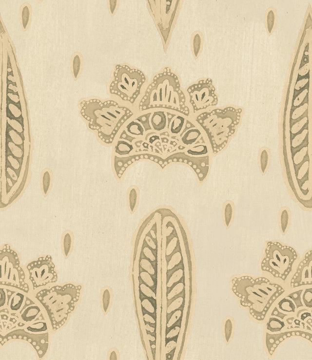 MindTheGap BETHEL BATIK Antique White WOODSTOCK Wallpaper