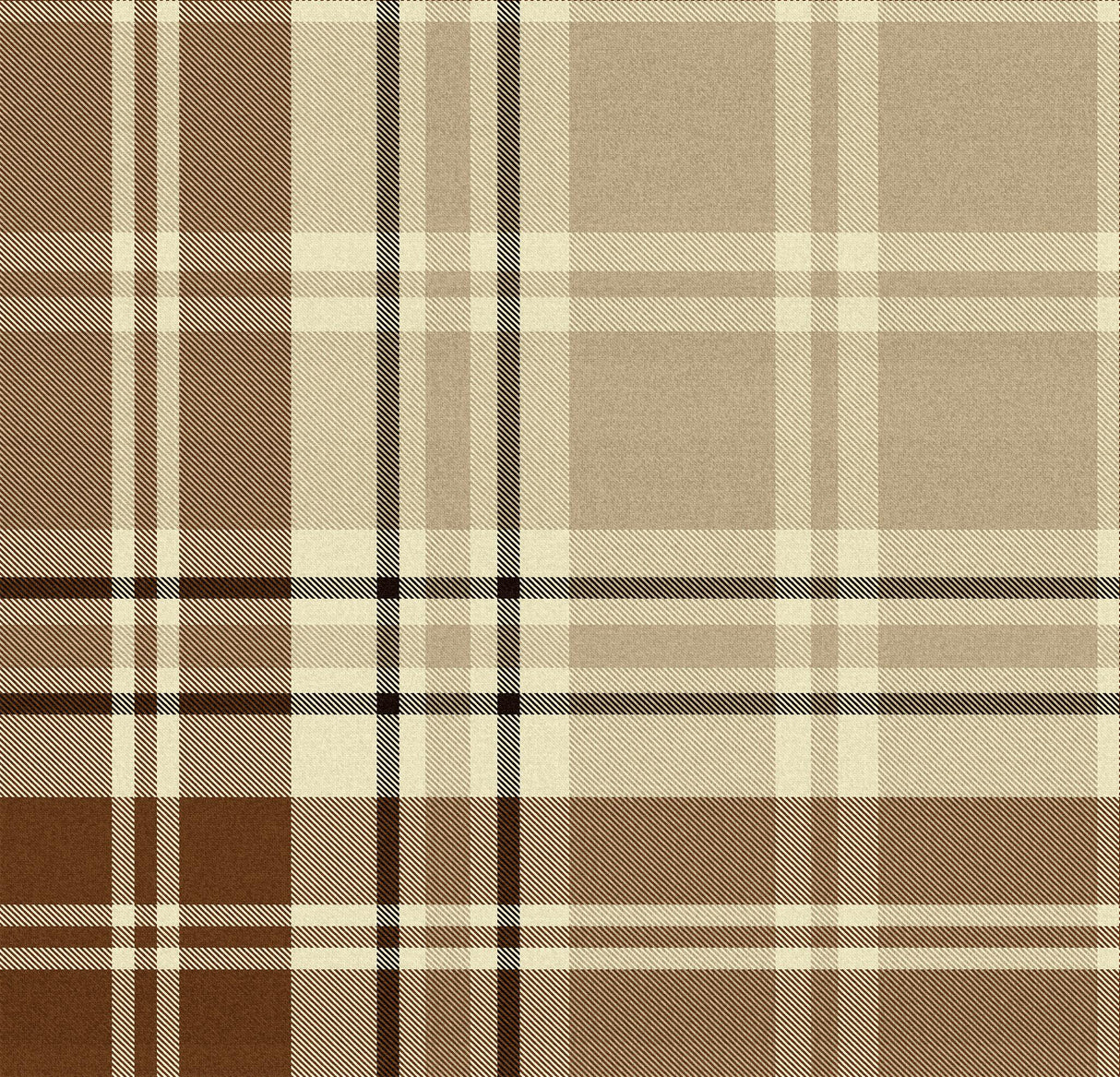 MindTheGap CHESTERFIELD PLAID Cappuccino WOODSTOCK Wallpaper