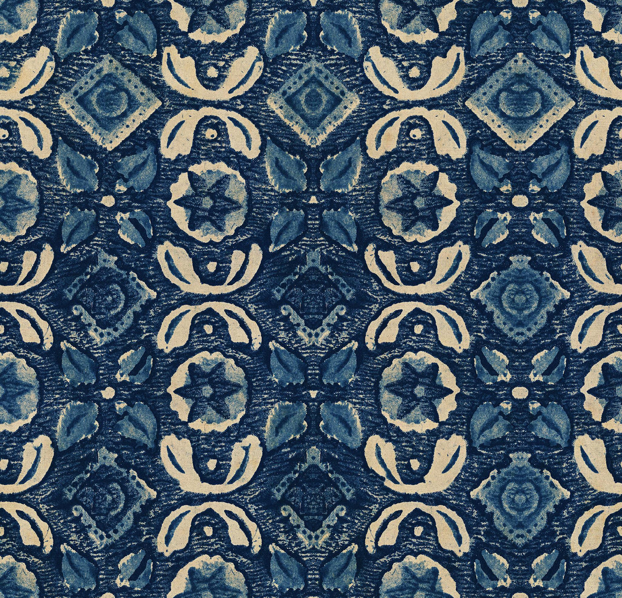 MindTheGap VARANASI Indigo WOODSTOCK Wallpaper