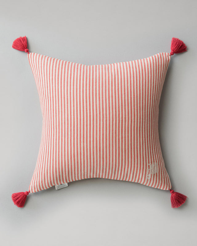 MindTheGap RHUBARB Stripe Cushions Pillow