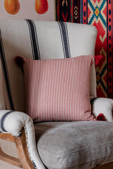 MindTheGap RHUBARB Stripe Cushions Pillow