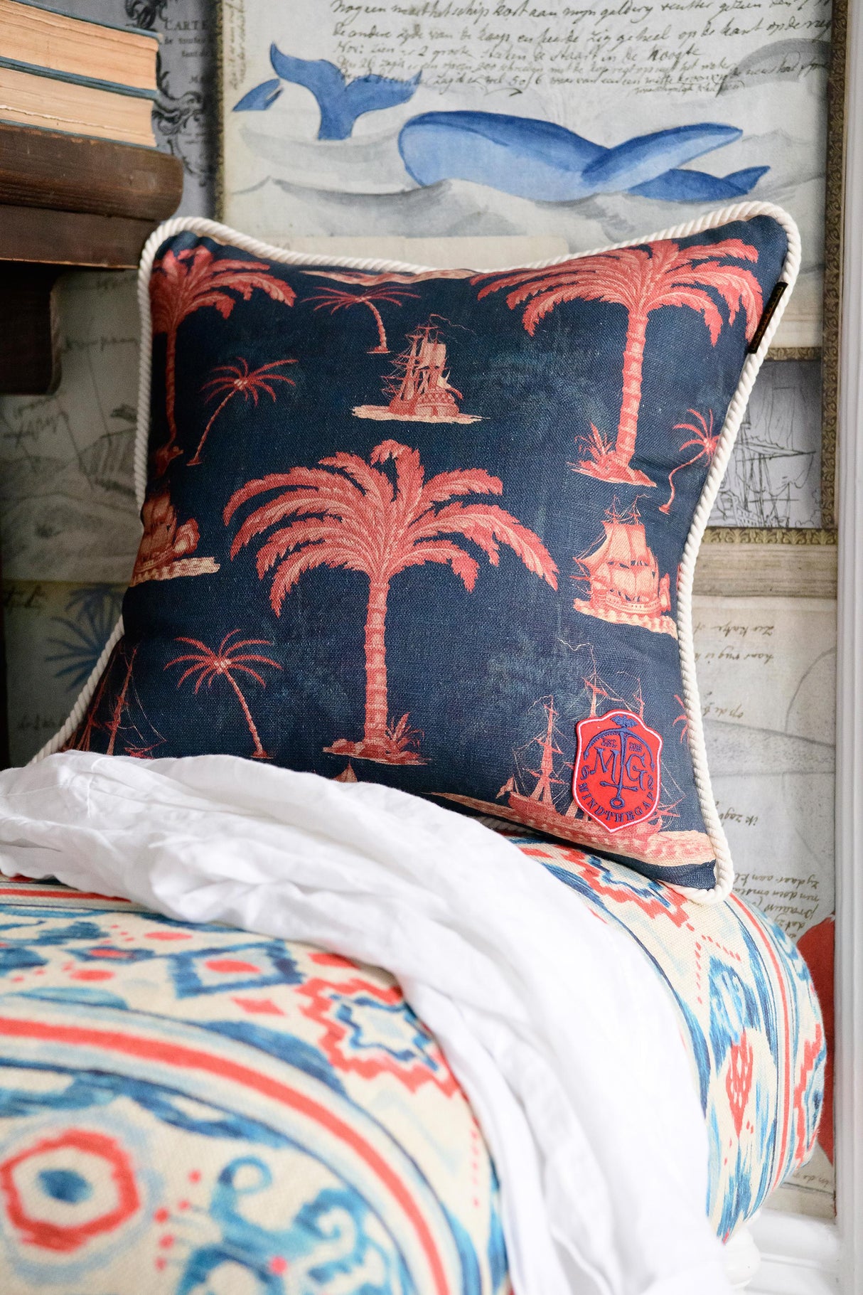 MindTheGap AEGEAN Indigo Cushions Pillow
