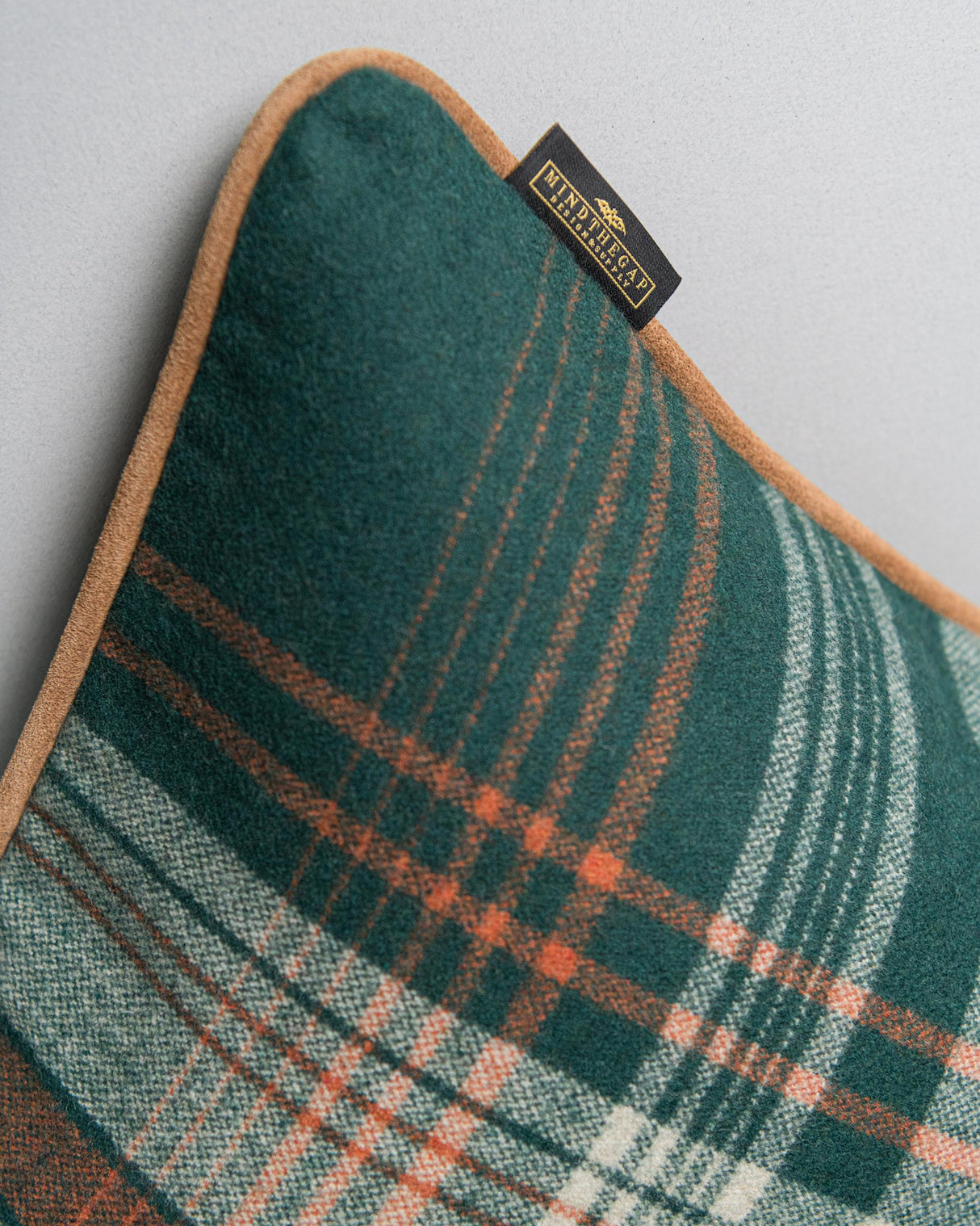 MindTheGap MONTEREY PLAID Green Cushions Pillow