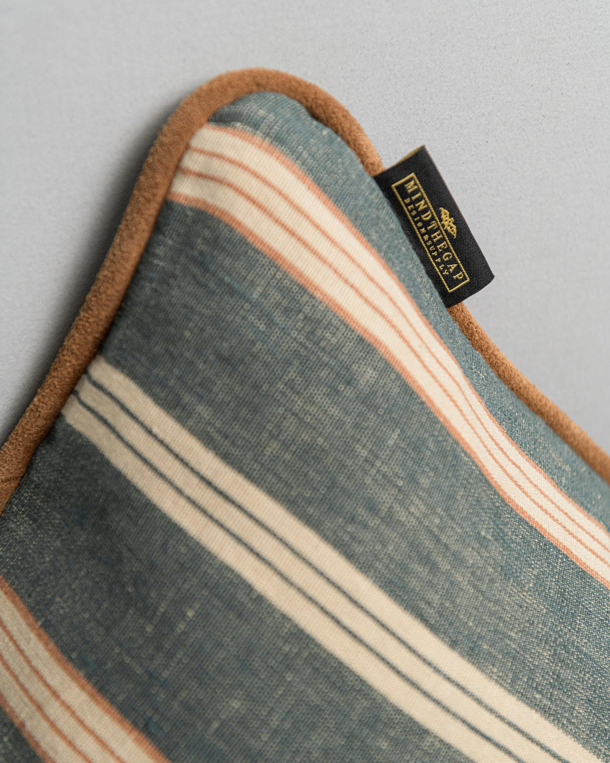 MindTheGap OREGON STRIPES Washed Blue Cushions Pillow