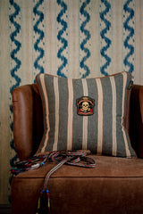 MindTheGap OREGON STRIPES Washed Blue Cushions Pillow