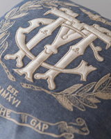 MindTheGap WOODSTOCK DENIM Embroidered Cushions Pillow