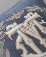 MindTheGap WOODSTOCK DENIM Embroidered Cushions Pillow